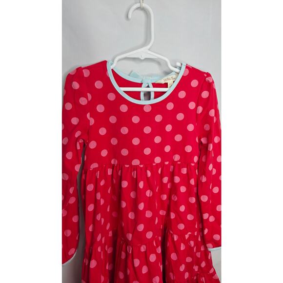 Matilda Jane The One That I Want  Red Polka Dot Long Sleeve Kids Dress Size 4 - Picture 5 of 13